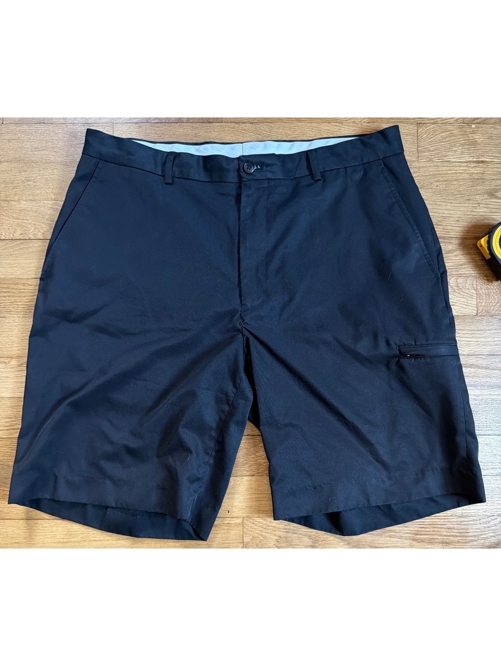 36x9 - Men - Alan Flusser Black Golf Shorts
